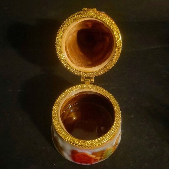 Vintage Greenbrier International Porcelain Christmas Singing Angel Trinket Box - Picture 5 of 8